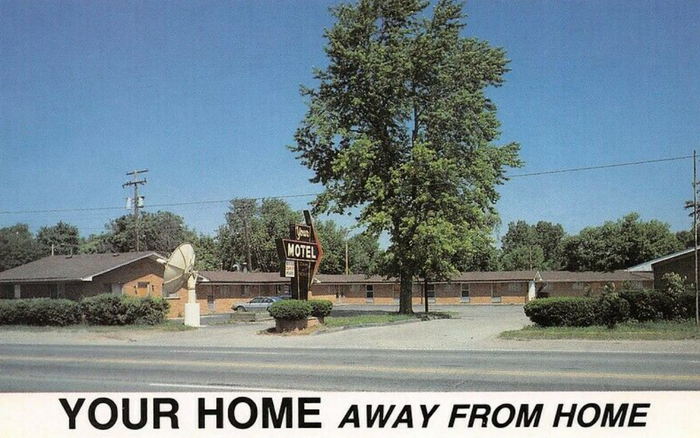 Your Motel - Old Postcard View (newer photo)